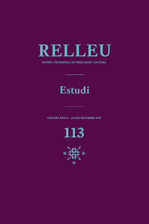 Portada Núm. 113 · juliol-setembre 2012