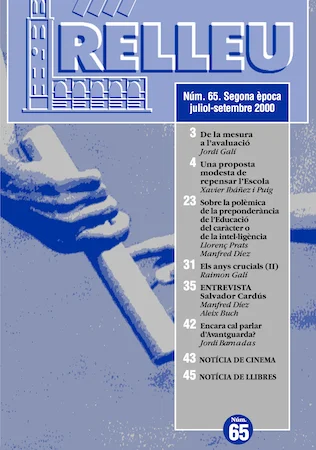 Portada Núm. 65 · juliol-setembre 2000