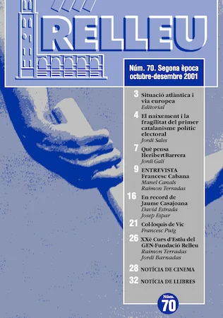 Portada Núm. 70 · octubre-desembre 2001
